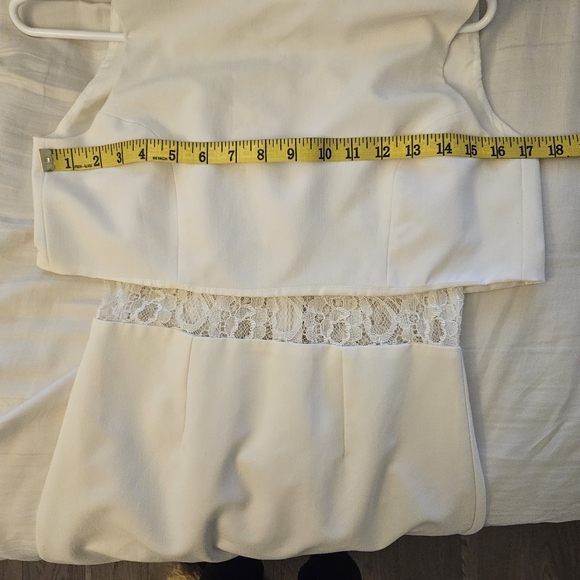 COPY - White Lace Crop Dress Miss Selfridge - Picture 6 of 7